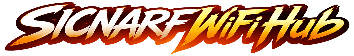 Sicnarf WiFi Hub Word Logo